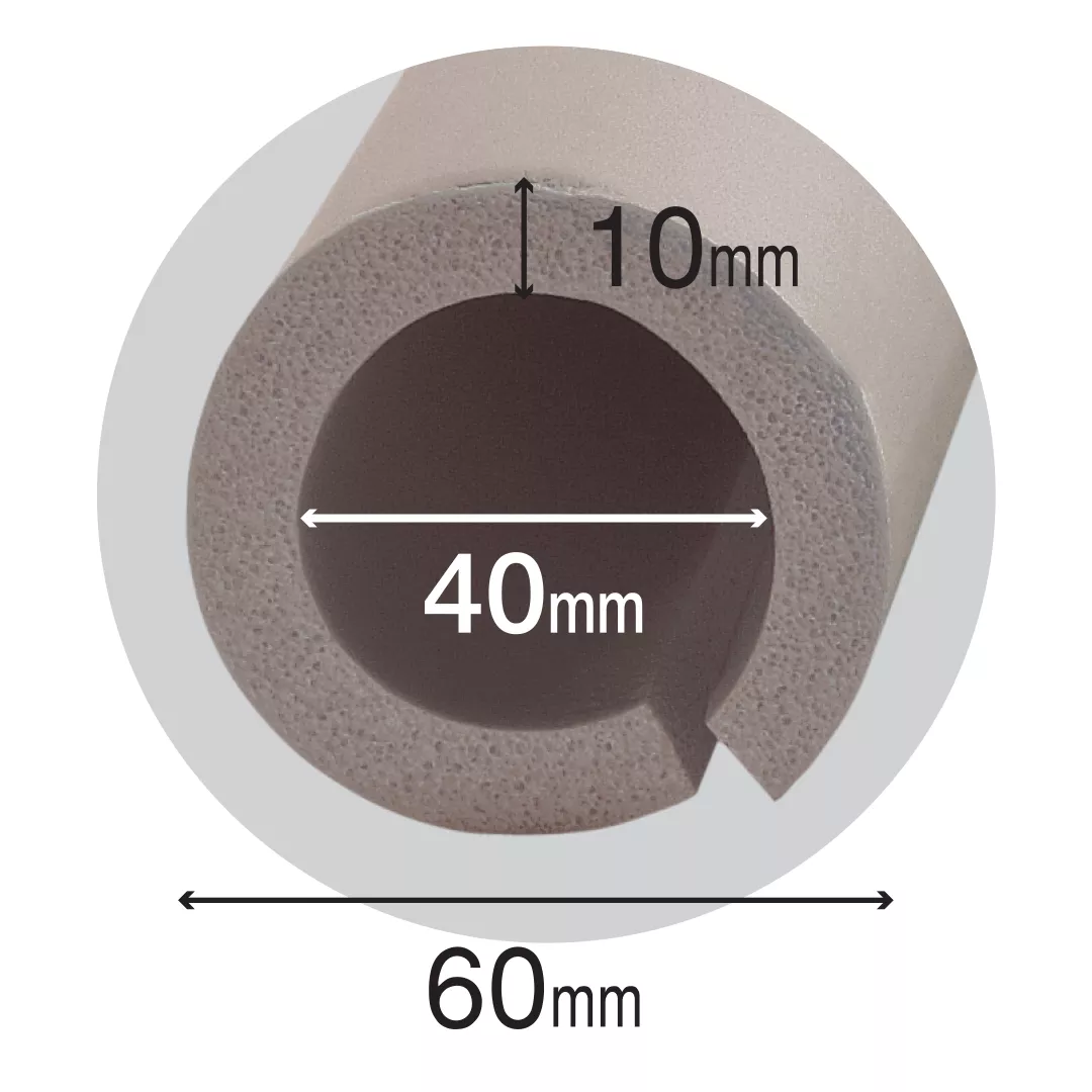 Izolare termica tevi, din spuma, gri, 60x890x10mm [2]