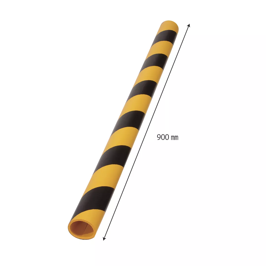 Izolatie teava, din spuma, pentru semnalizare, negru-galben, 90cm [5]