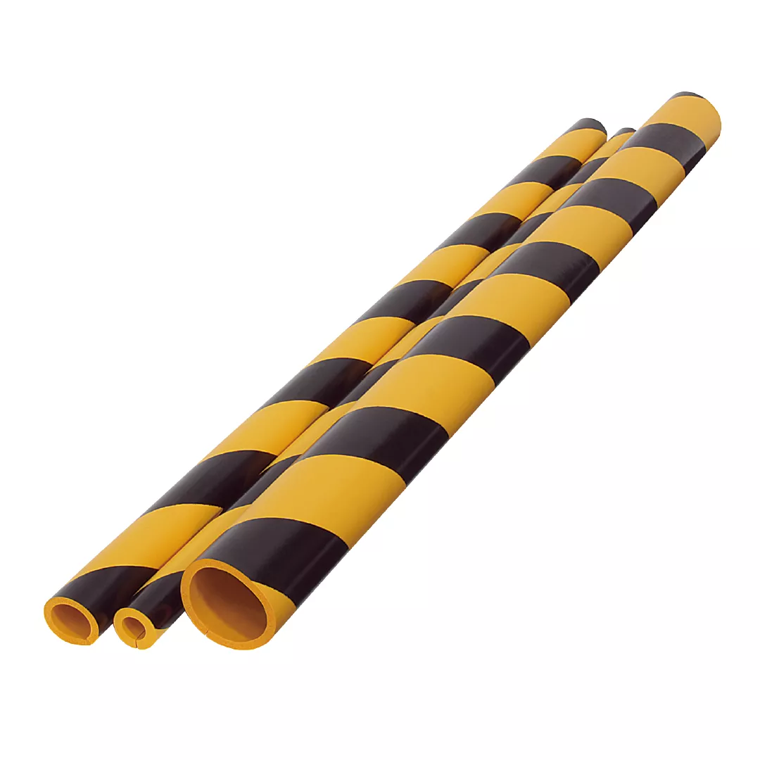 Izolatie teava, din spuma, pentru semnalizare, negru-galben, 90cm [4]