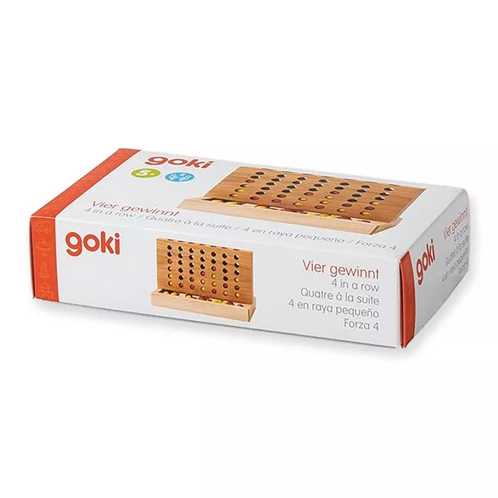 Joc de logica pentru copii, 4 pe un rand, de lemn, Goki [2]