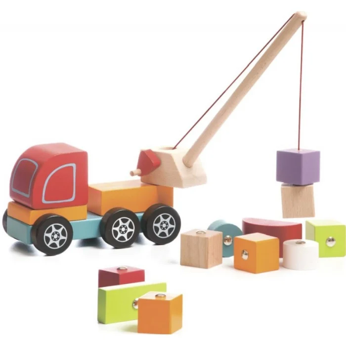 Jucarie Din Lemn Cubika Macara Magnetica, 3 ani+ [4]