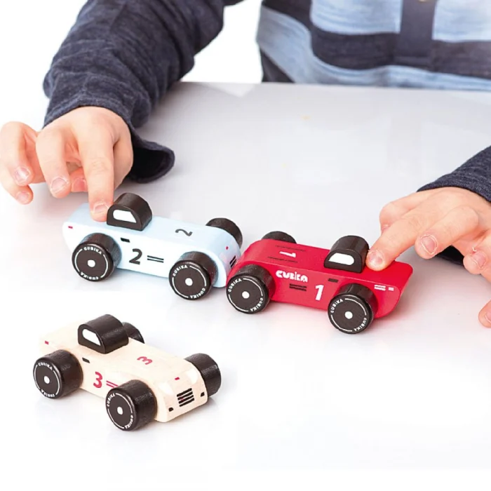 Jucarie din lemn, Cubika, Racing Cars, 18 luni + [3]