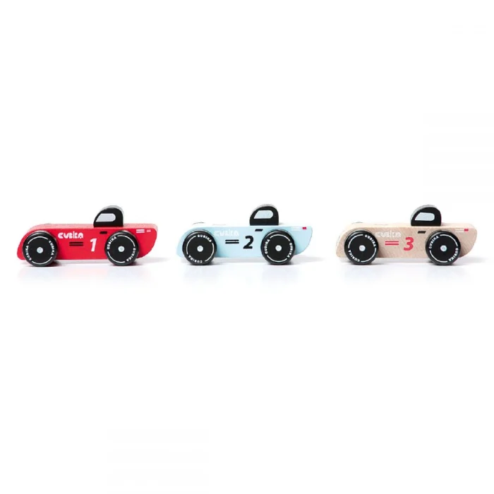 Jucarie din lemn, Cubika, Racing Cars, 18 luni + [6]