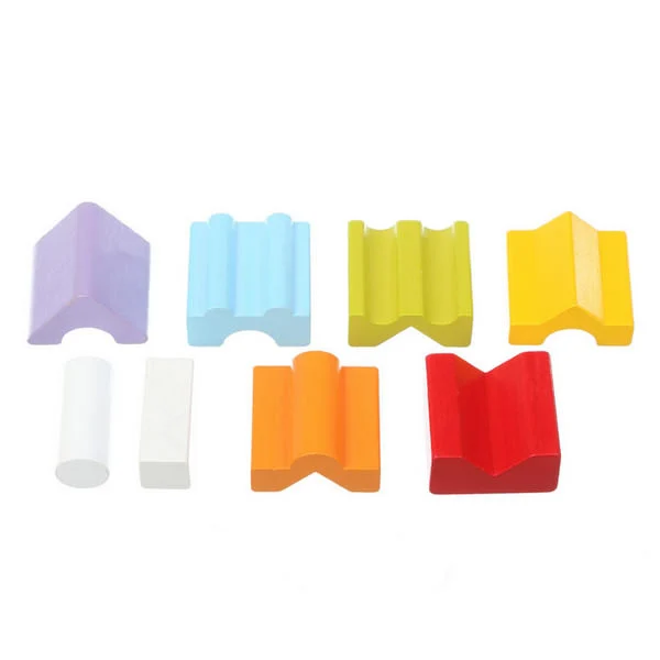Jucarie Din Lemn Cubika, Set Constructii Turn- 8 piese, 18 luni+ [3]