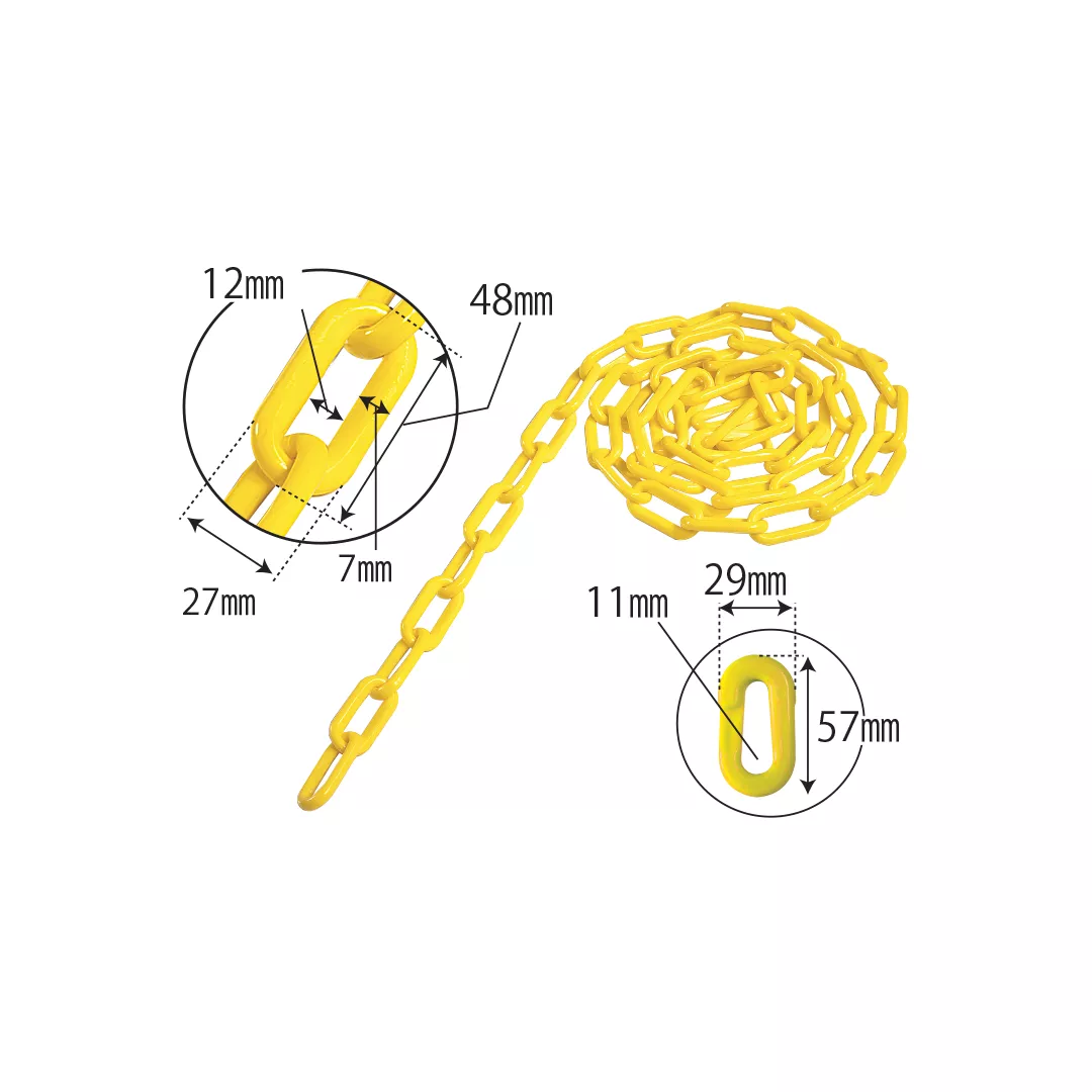 Lant plastic, pentru delimitare, 2m [4]