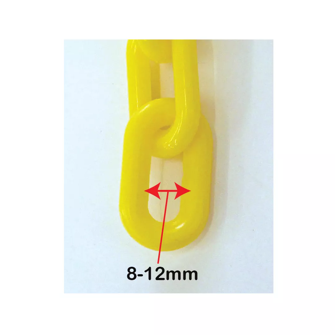 Lant plastic, pentru delimitare, 2m, Galben, 3+1 Gratis [3]