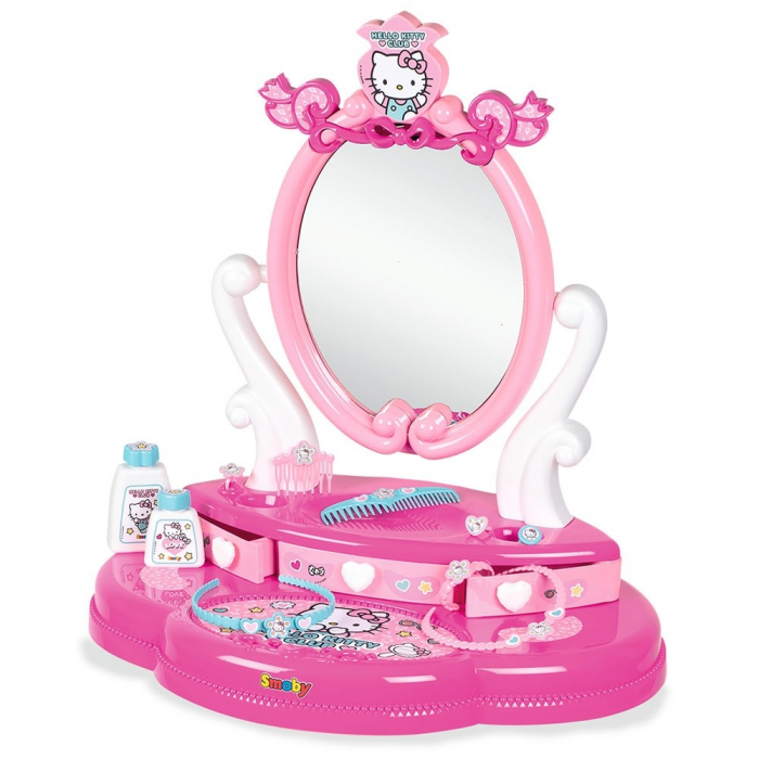 Masuta de machiaj fetite 3 ani ,  Hello Kitty Hairdresser 2 in 1 [2]