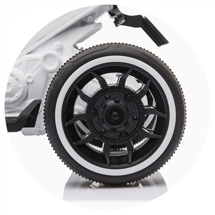 Motocicleta electrica copii 2-6 ani, Chipolino Sport Max White [5]