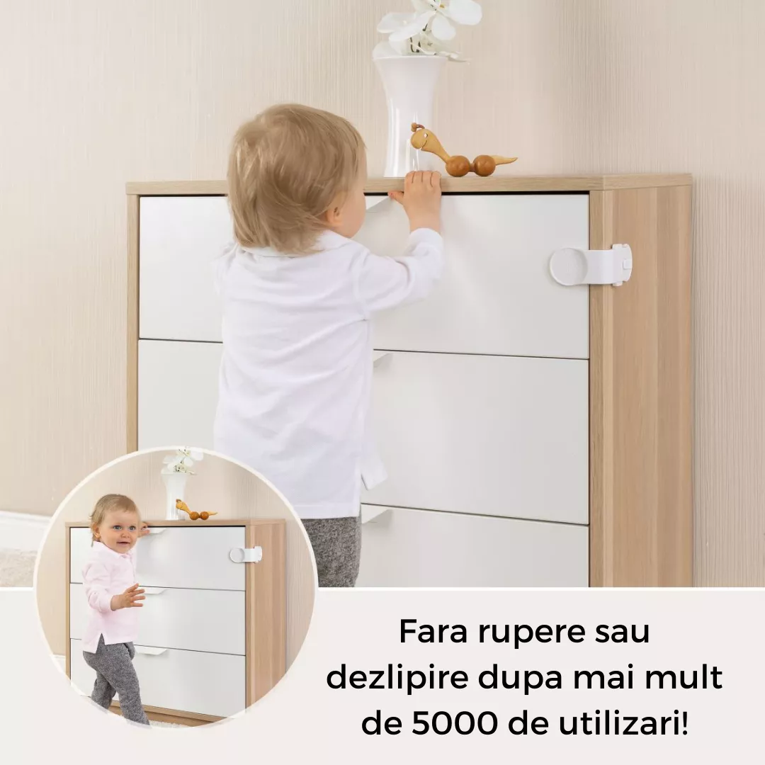 Opritor sertare, din plastic, alb, 1 buc, Reer [8]