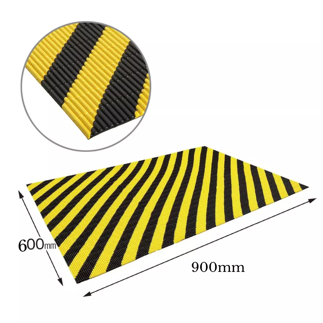 Panou decorativ, uz industrial, negru/galben, 5mm [2]
