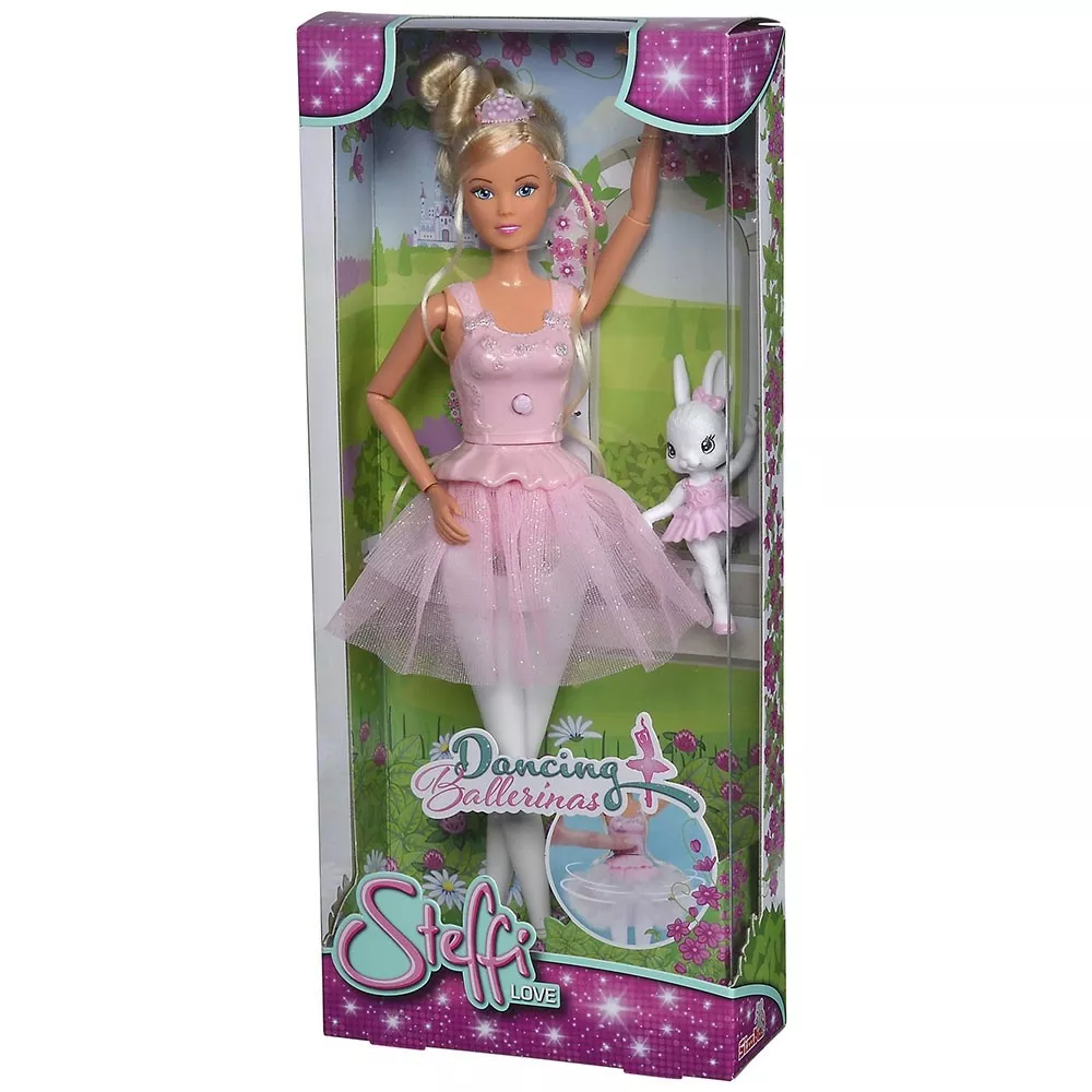 Papusa balerina, Steffi Love, cu figurina, 29cm [8]