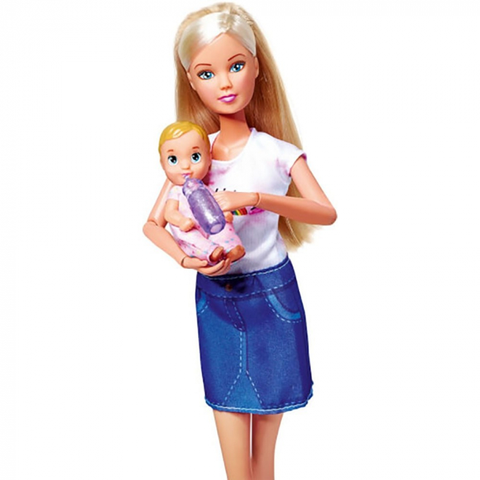 Papusa Steffi Love, cu bebelus, si accesorii, 3 ani+ [3]