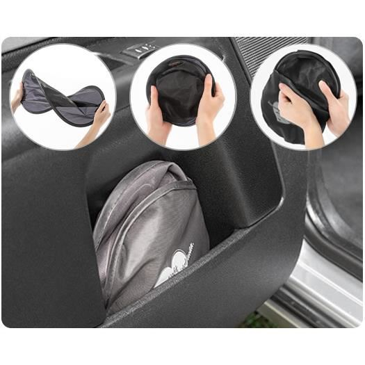 Parasolare masina, lipire fara ventuze, negru, set 2 buc, REER [5]