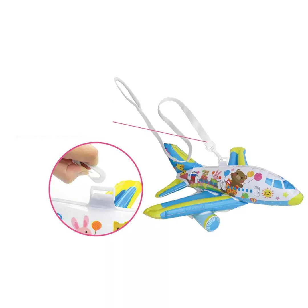 Perna bebeluș tip rucsac, ham 3 în 1 – Protecție cap și spate cu design avion [9]