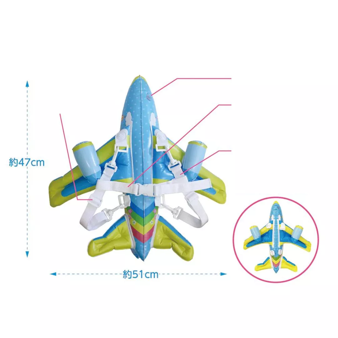 Perna bebeluș tip rucsac, ham 3 în 1 – Protecție cap și spate cu design avion [8]