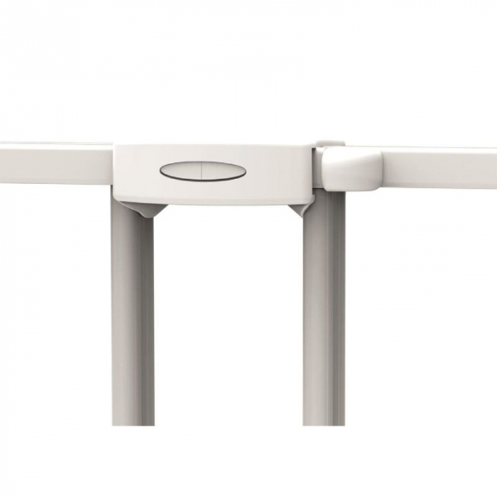 Poarta de siguranta extensibila pentru copii, Noma, 62–102 cm, metal alb [4]