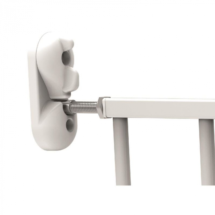 Poarta de siguranta extensibila pentru copii, Noma, 62–102 cm, metal alb [5]