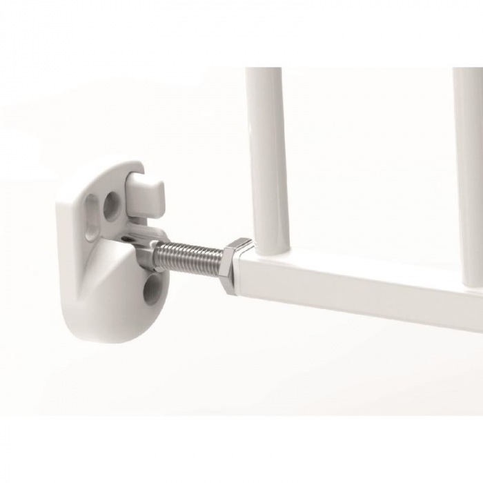 Poarta de siguranta extensibila pentru copii, Noma, 62–102 cm, metal alb [6]