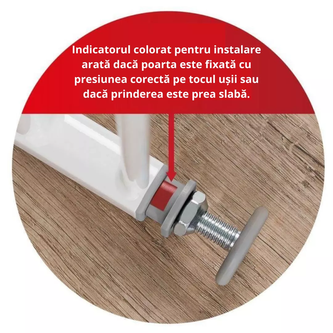 Poarta scari copii, I-Gate, montaj prin presiune, Reer [7]