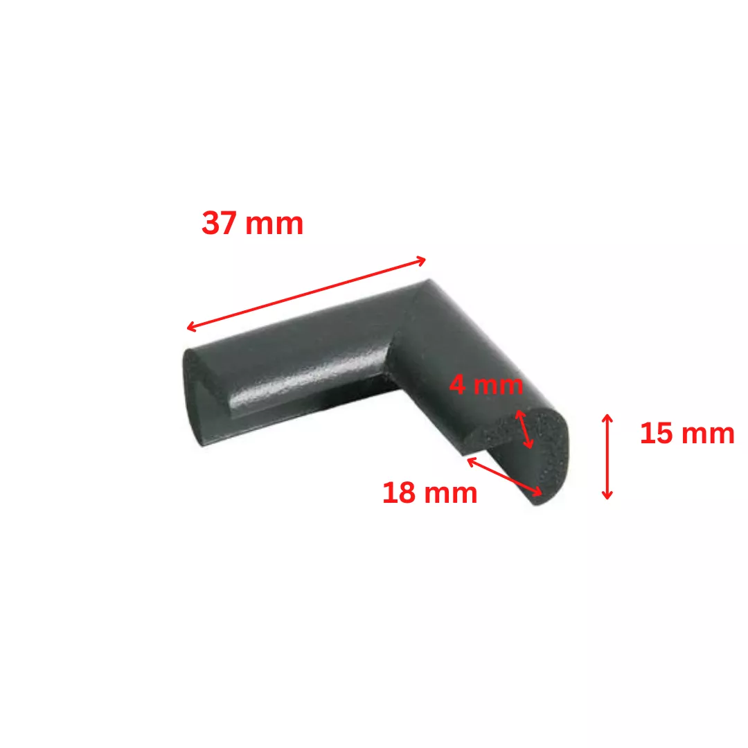 Protectie colturi mobilier, negru [5]