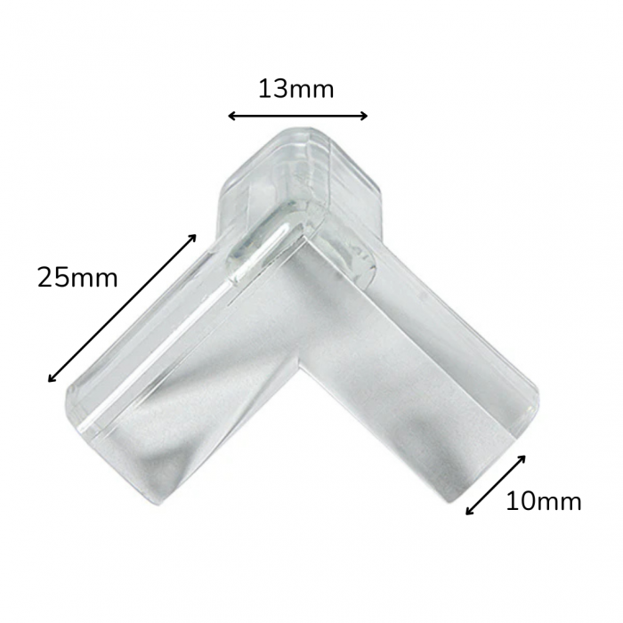 Protecție Colțuri Mobila, Trei Laturi, Transparent, 4 buc [3]