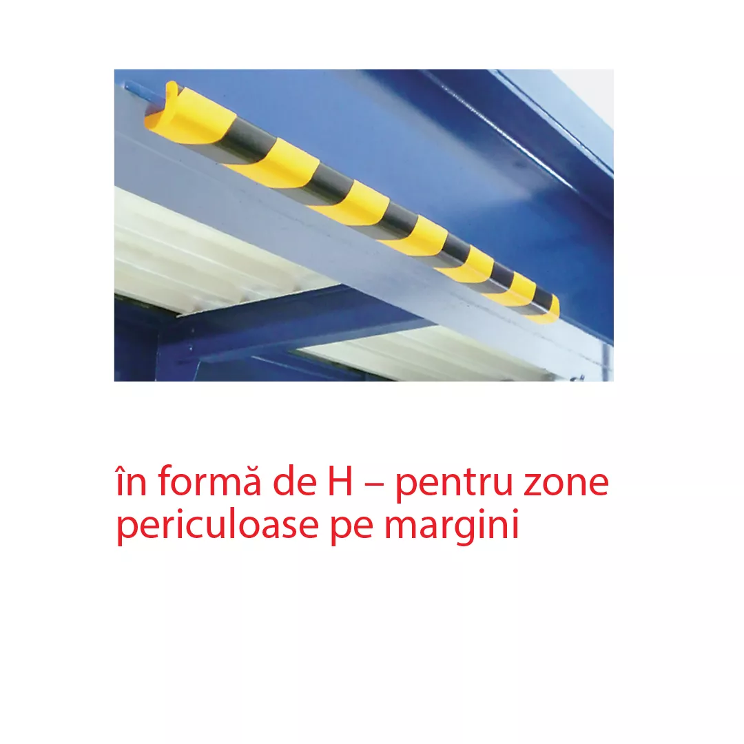 Bandă Protecție Colțuri, 90cm, Negru-Galben, Semnalizare [6]