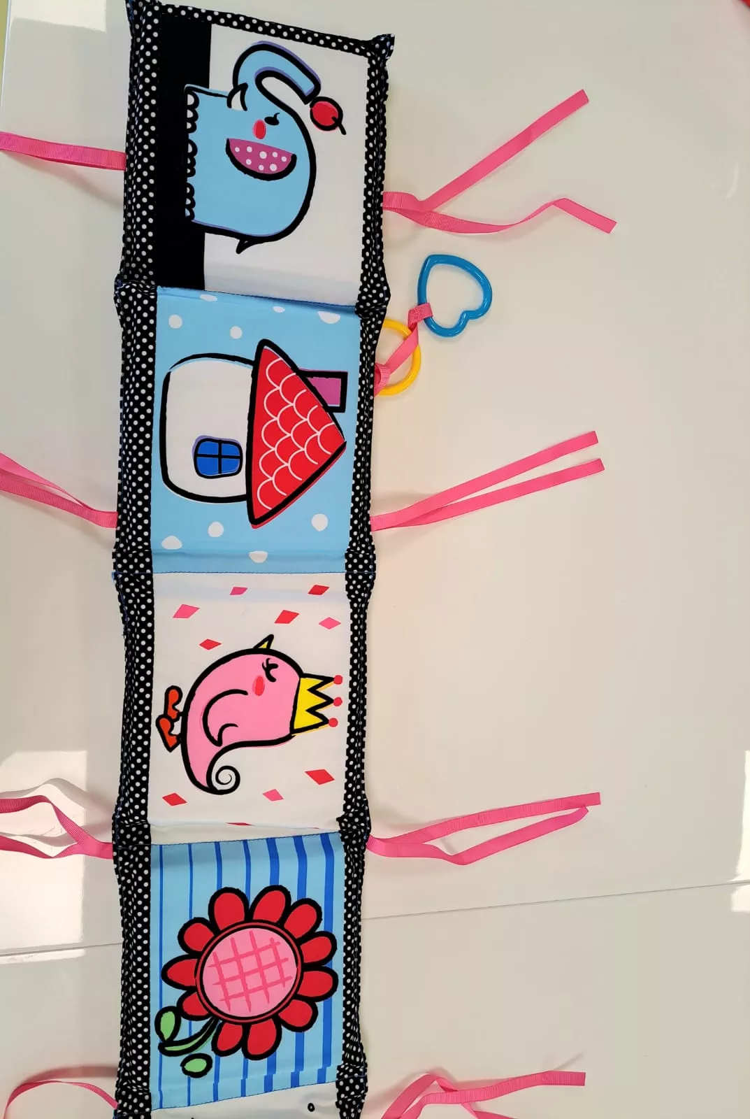 Protectie patut bebe, 110x16,5cm [5]