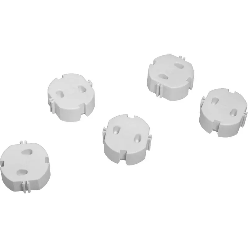 Protectii pentru prize Reer, tip capac, albe, set 5 buc [4]