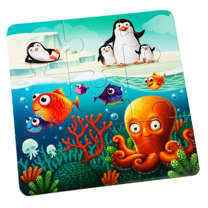 Puzzle 3 in 1 Cubika ,Animalutele Preferate, 3 ani+ [5]
