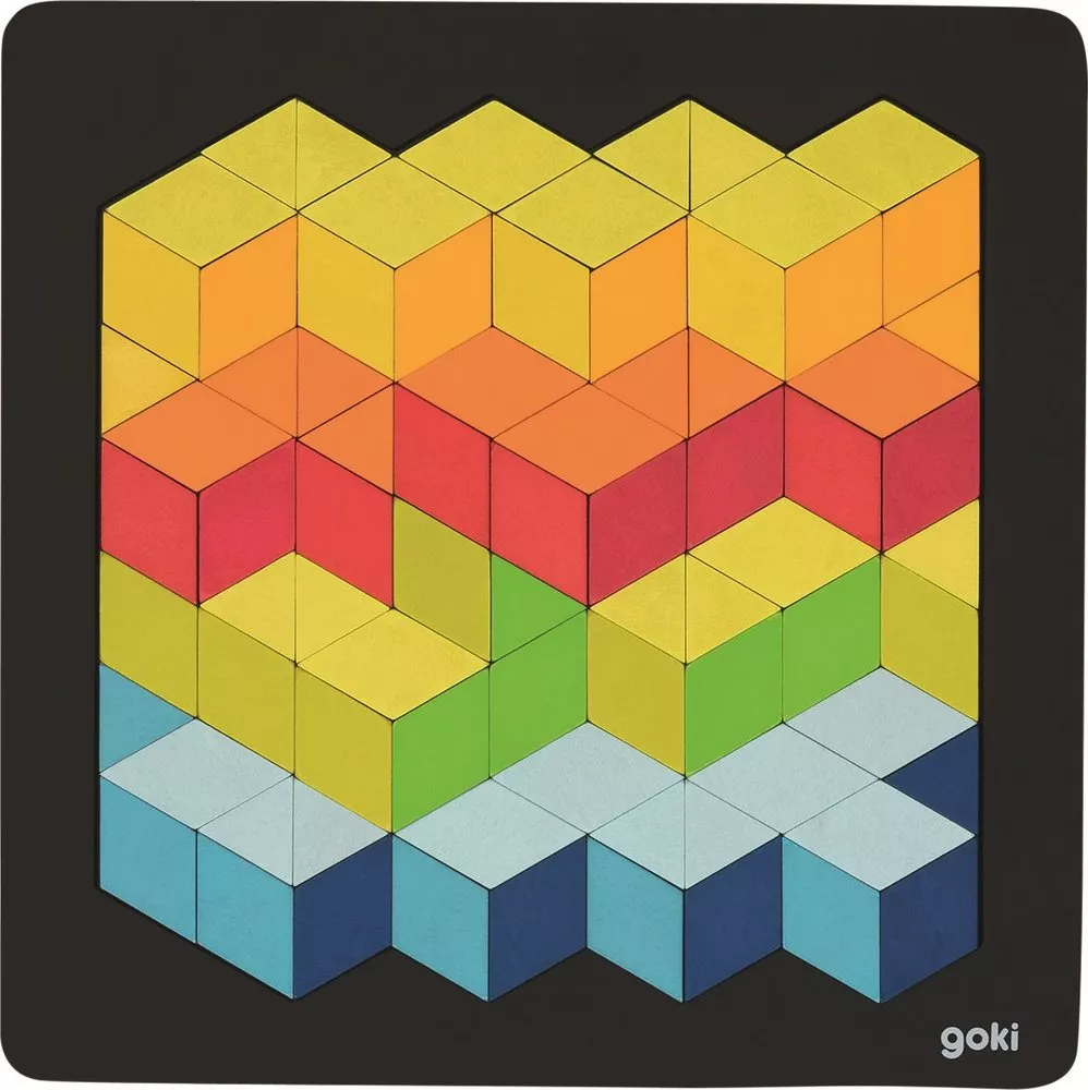 Puzzle 3d lemn copii, 46 piese, Goki [3]