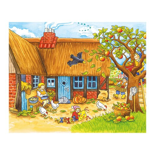 Puzzle Cuburi Anotimpuri La Ferma Copii 3 Ani+ Goki [3]