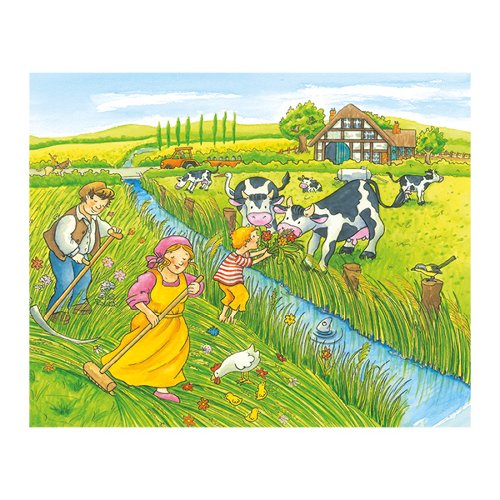 Puzzle Cuburi Anotimpuri La Ferma Copii 3 Ani+ Goki [5]