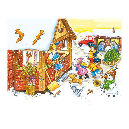 Puzzle Cuburi Anotimpuri La Ferma Copii 3 Ani+ Goki [4]