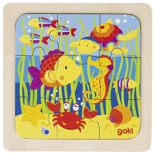 Puzzle de lemn, copii 2 ani+, set 4 buc [6]