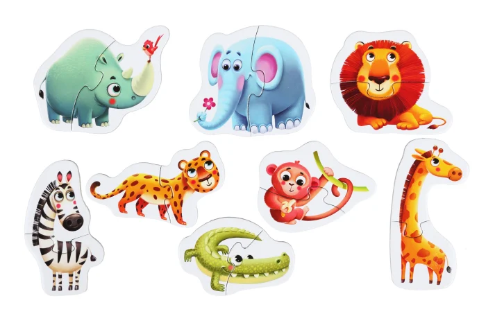 Puzzle-ul Cubika,Animalutele Africane, 2 ani+ [2]
