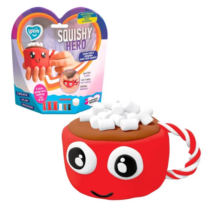 Set Air Clay cu argila usoara pentru modelaj Lovin, Squishy Hero, Cupcao, 3 ani+ [5]