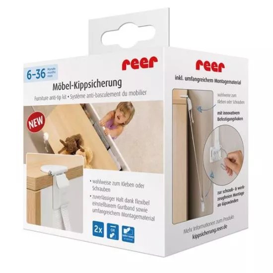 Set fixare anti-inclinare mobilier, 2 buc [9]