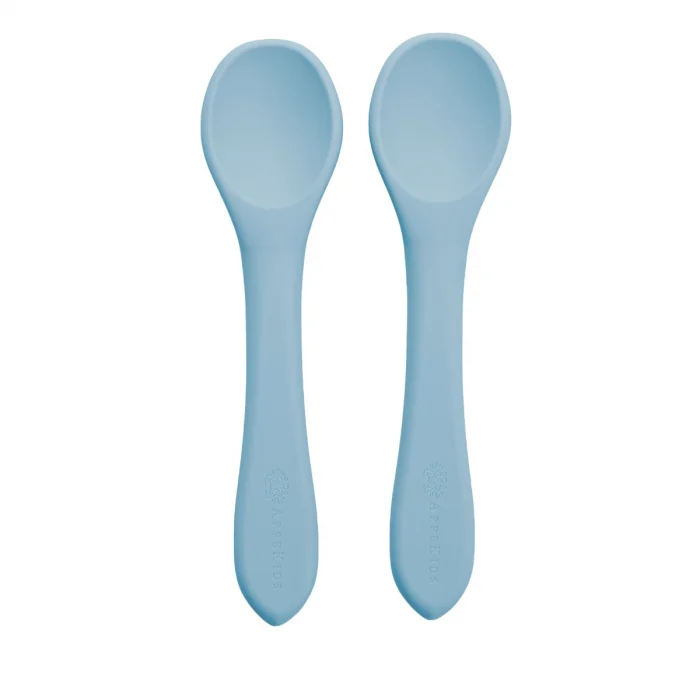 Set Lingurite din silicon, AppeKids - Albastru [4]