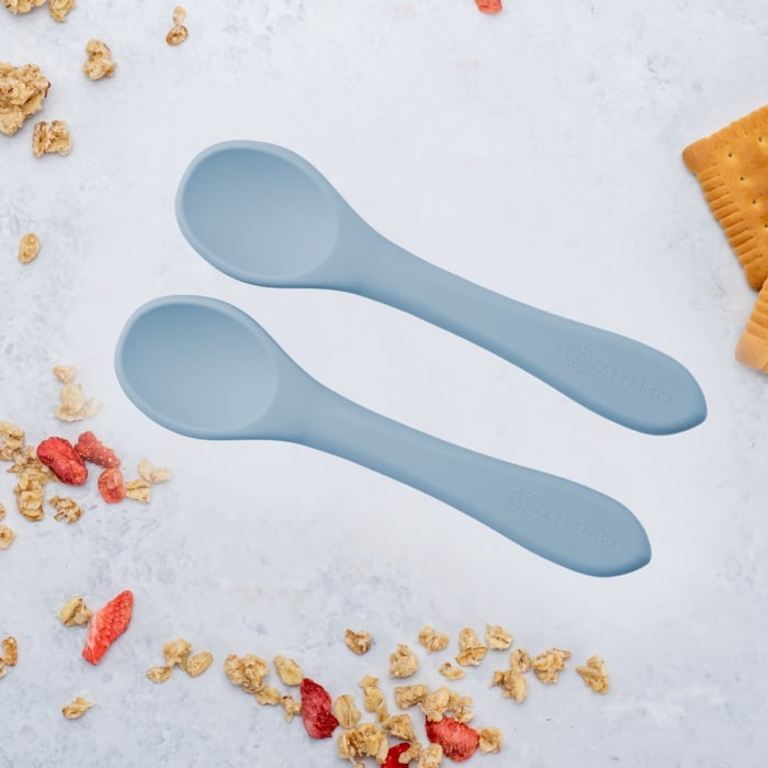 Set Lingurite din silicon, AppeKids - Albastru [1]