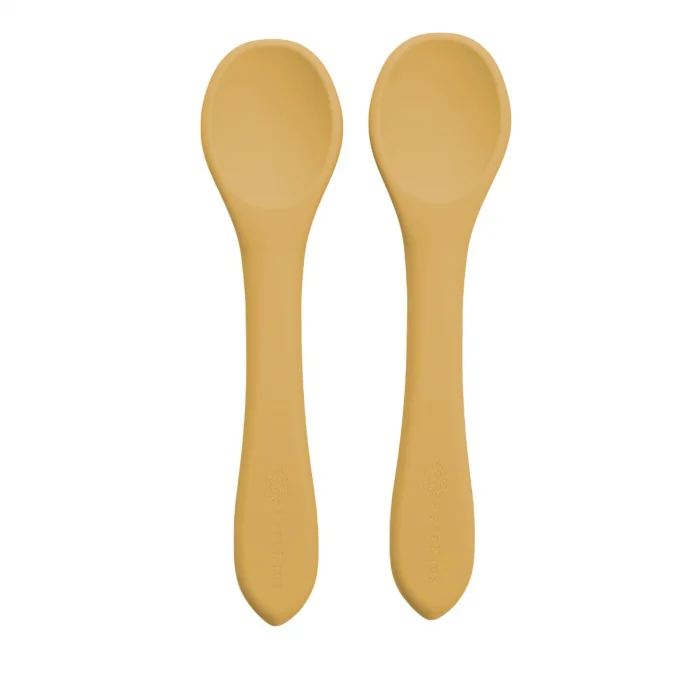 Set Lingurite din silicon, AppeKids - Galben [3]