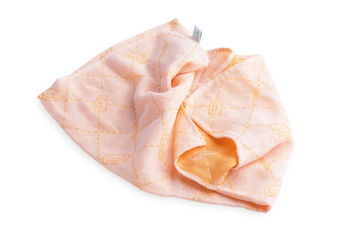 Set Swaddle si suport de prindere baveta, eKoala, portocaliu [4]