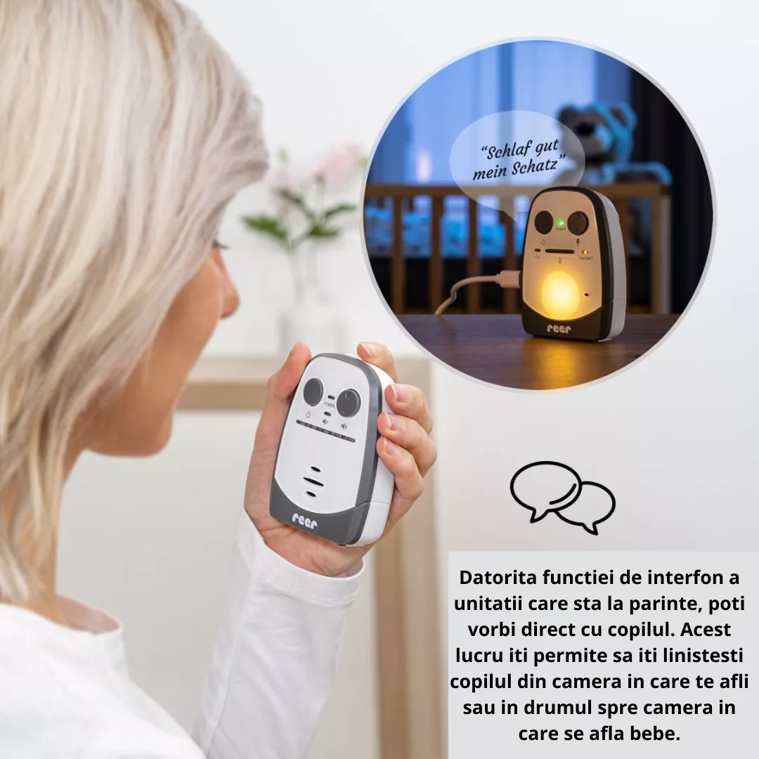 Sistem supraveghere bebe, audio, digital, 450m, Reer [2]