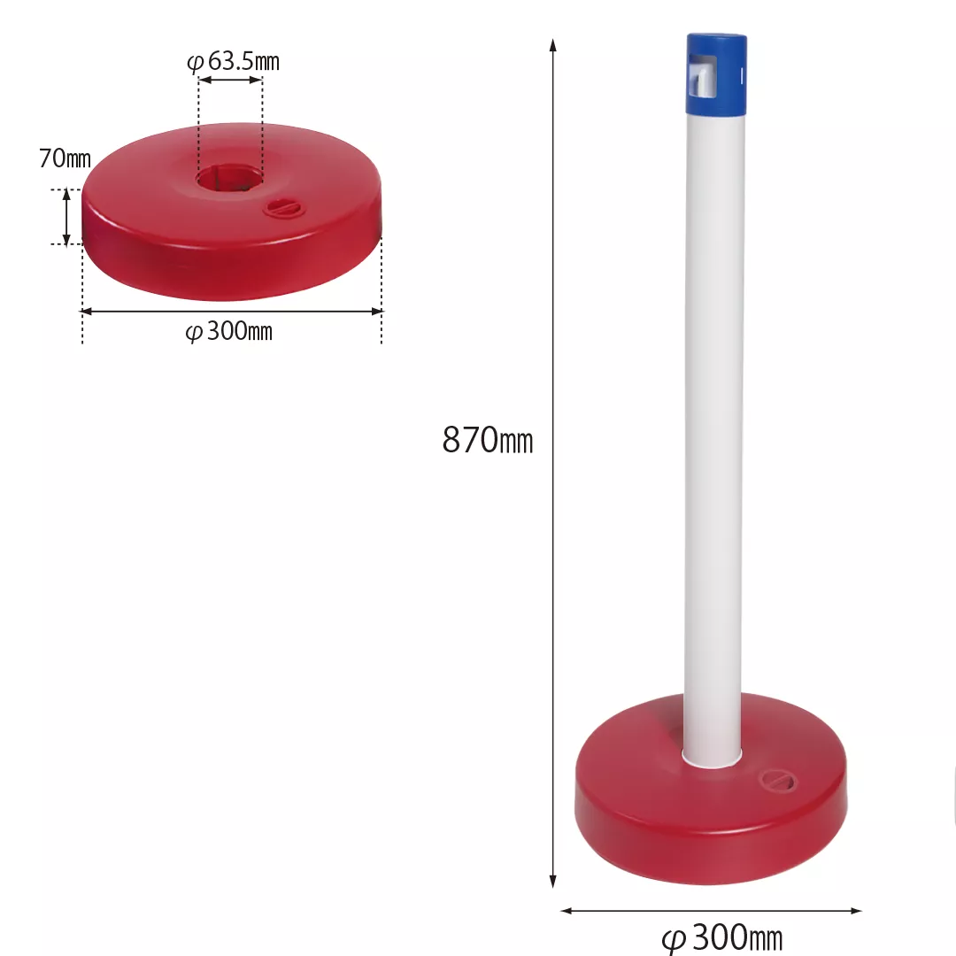 Set stâlpi delimitare și barieră plastic – trafic și parcări [6]