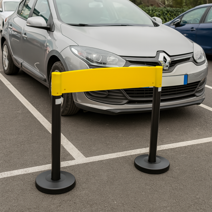 Set stâlpi delimitare și barieră plastic – trafic și parcări [2]