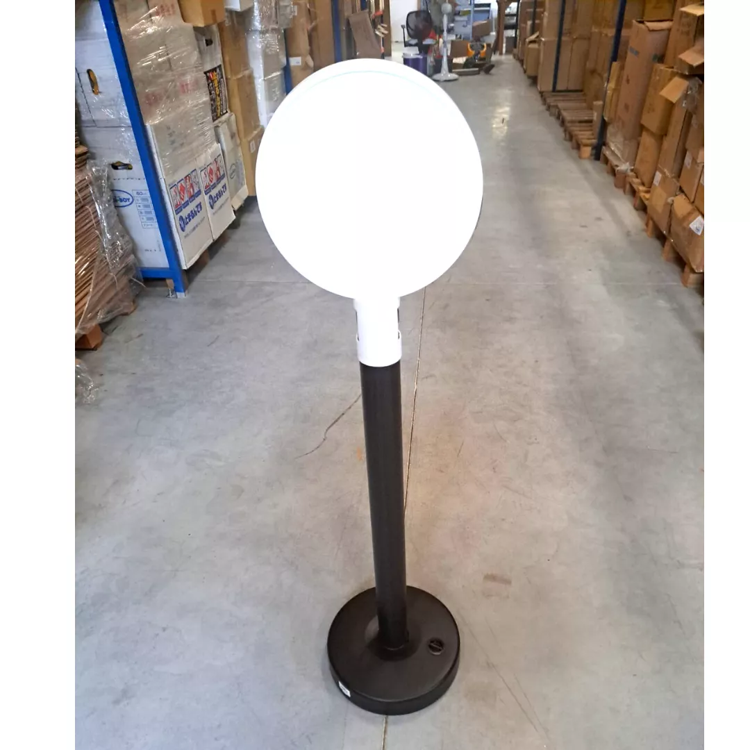 Suport indicatoare rutiere si oglinda convexa, alb, 28cm [4]