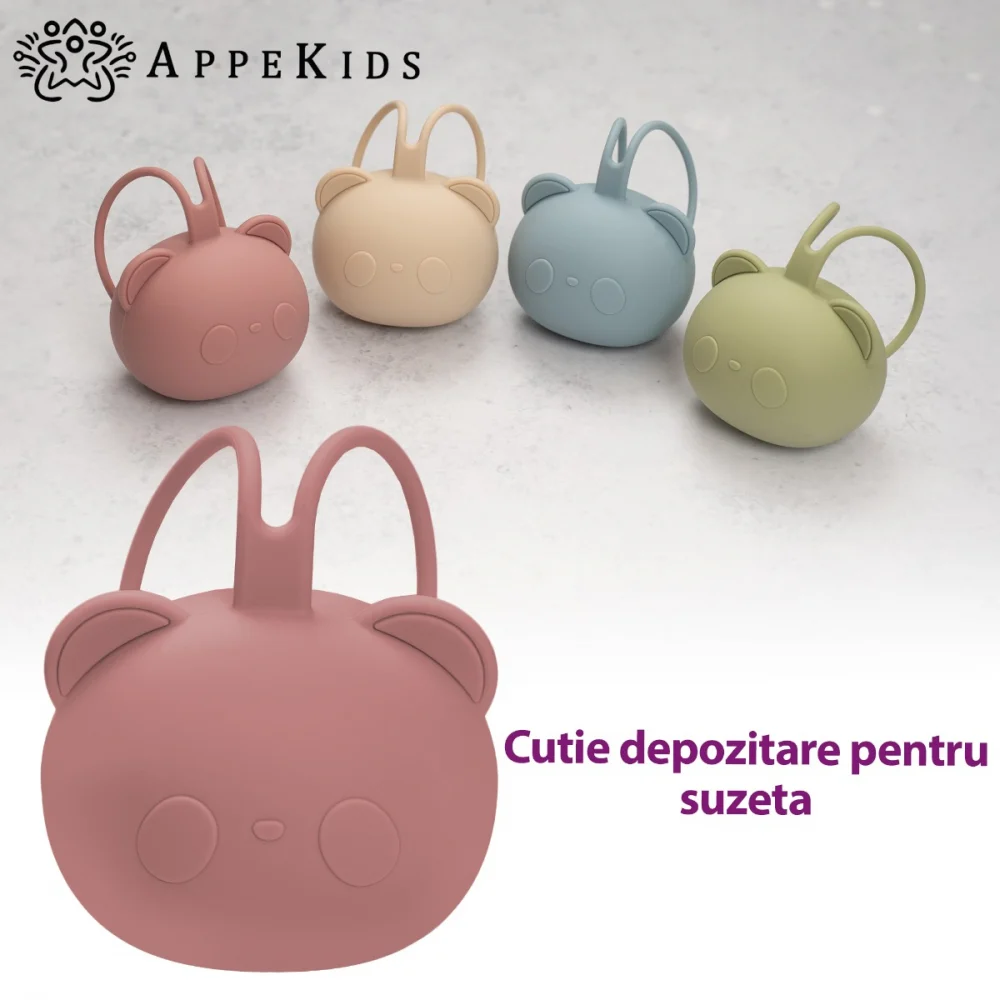 Suport pentru suzeta din silicon, AppeKids, The Little Bear - Roz [3]