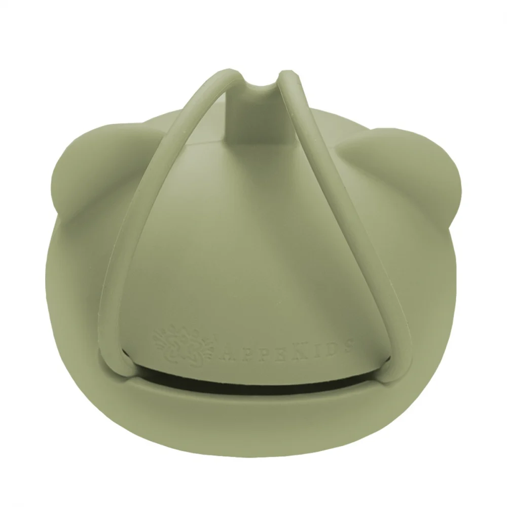 Suport pentru suzeta din silicon, AppeKids, The Little Bear - Verde [2]