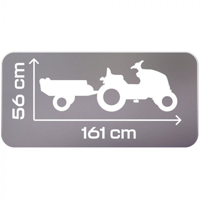 Tractor copii 3 ani+ cu pedale si remorca Smoby Stronger [7]