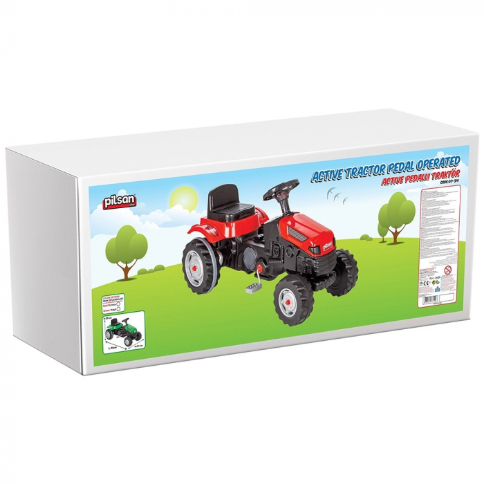 Tractor copii 3 ani+, cu pedale, rosu, Pilsan Active [4]