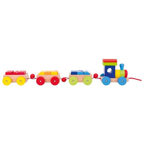 Trenulet jucarie, de lemn, cu accesorii [4]